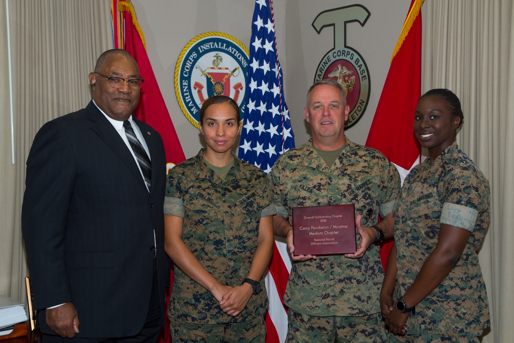 Outstanding Chapter Competition awarded to the Commanding General of Marine Corps Installations - West