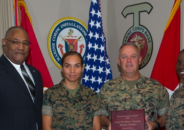 Outstanding Chapter Competition awarded to the Commanding General of Marine Corps Installations - West