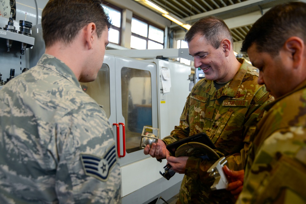 'World's Best Wing' command team tours 86th Maintenance Group