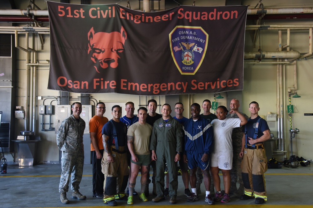 Team Osan Competes in fire muster