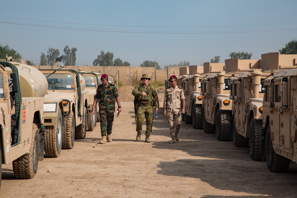 Vehicle transfer to the 41st Iraqi Brigade