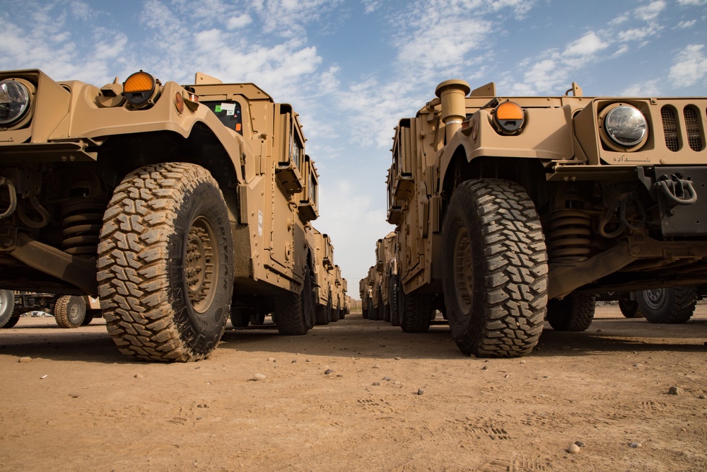 Vehicle transfer to the 41st Iraqi Brigade