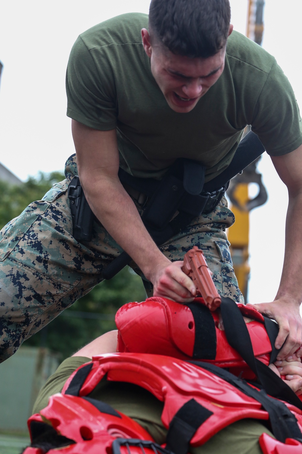 Guard Company Conducts OC Spray Evaluation Course