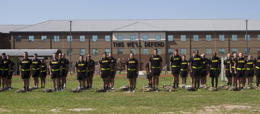 Drill Sergeant candidates conduct rock drills