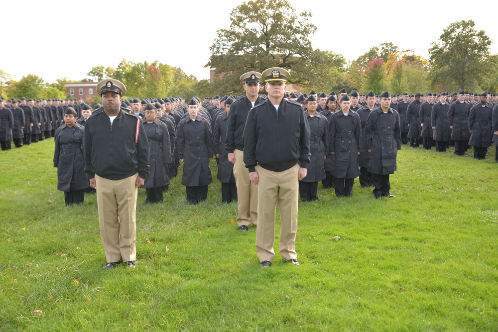 Rear Admiral Sobeck Serves as Reviewing Officer At TSC Great Lakes Pass-In-Review