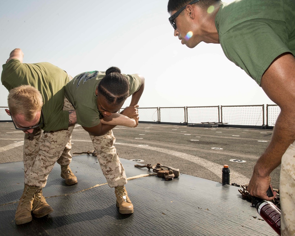 Marines get sprayed with OC