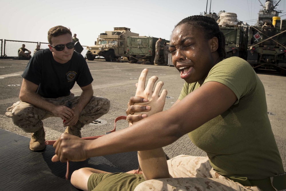 Marines get sprayed with OC