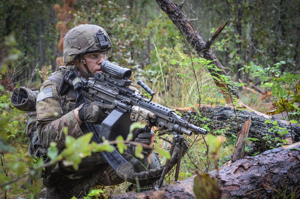 1Fury Paratroopers Conduct Squad Live Fire Exercise