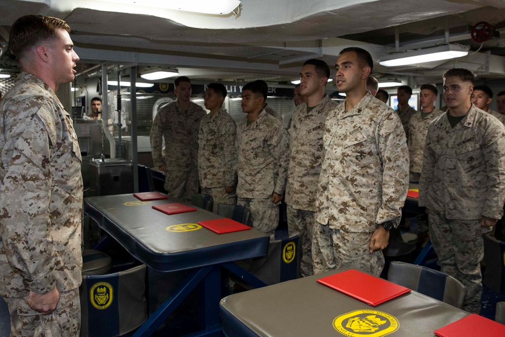 Marines with Corporal's Course graduate