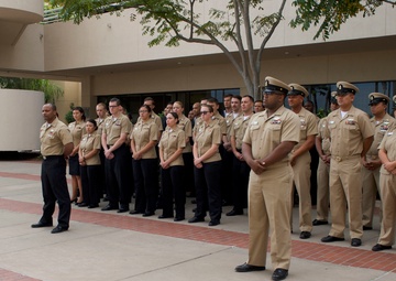 NMCSD Holds Cake Cutting in Celebration of Navy's 243rd Birthday