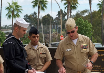 NMCSD Holds Cake Cutting in Celebration of Navy's 243rd Birthday