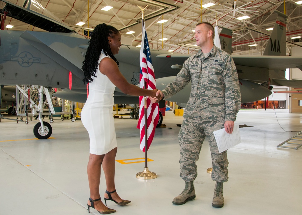 104th Fighter Wing's newest crewchief has life come full circle