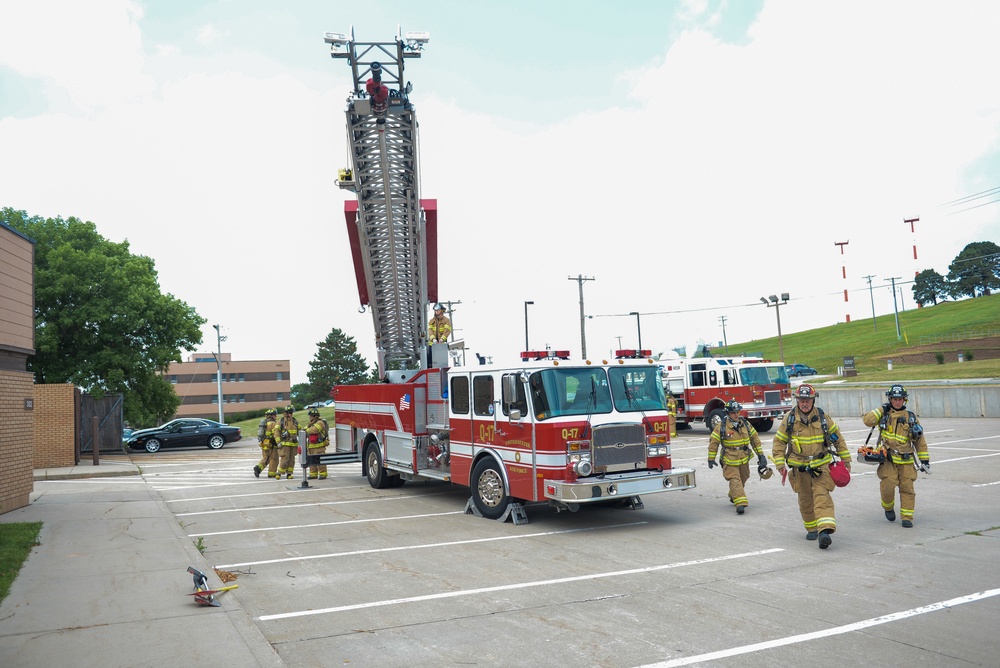Offutt Air Force Base fire training exercise