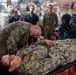 Sailors Conduct Stretcher Bearer Training