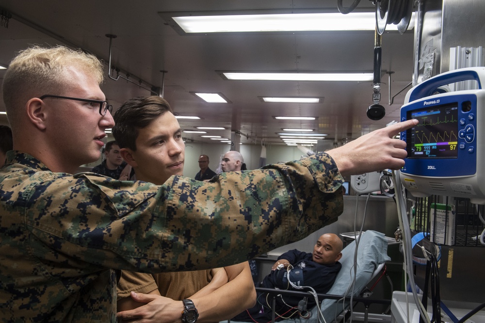 Sailors Conduct Mass Casualty Training aboard USNS Comfort