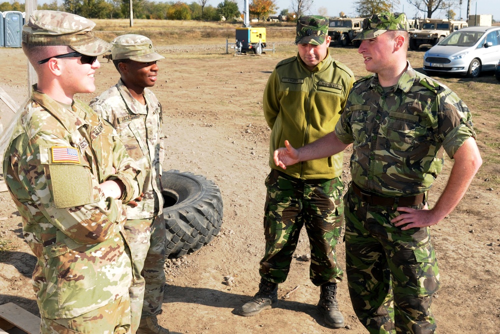 U.S. Soldiers at Justice Sword at Smardan Training Area Romania