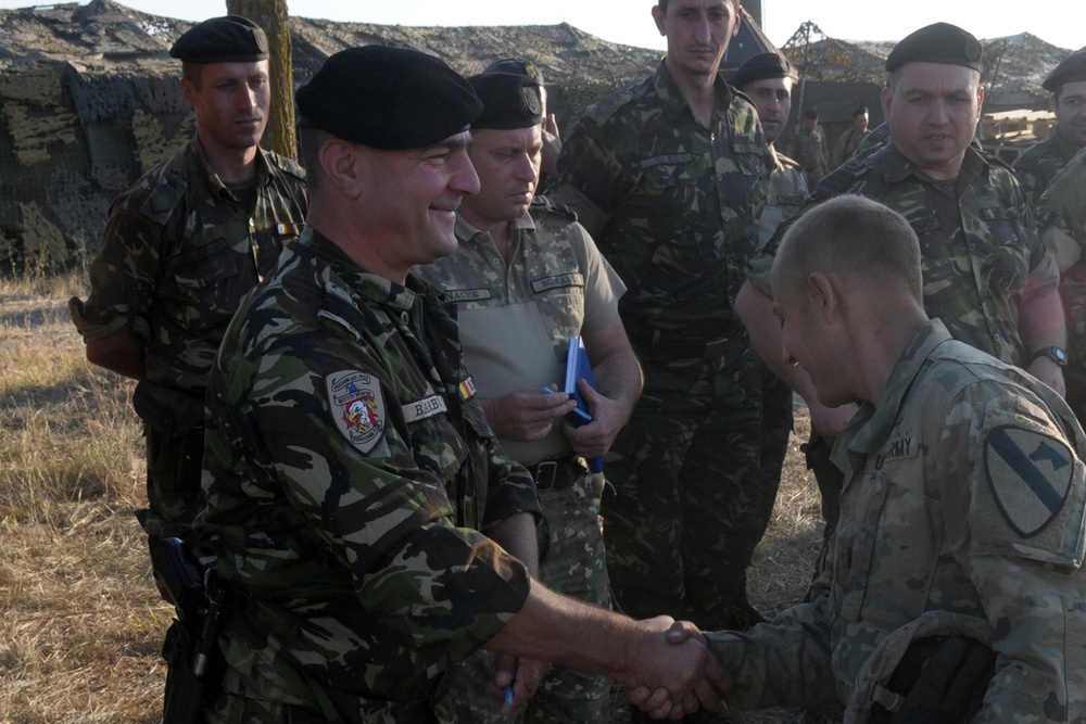 U.S. Soldiers at Justice Sword at Smardan Training Area Romania