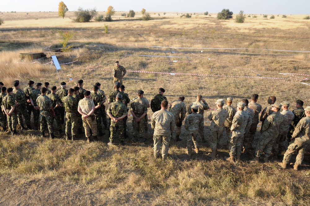 U.S. Soldiers at Justice Sword at Smarden Training Area Romania