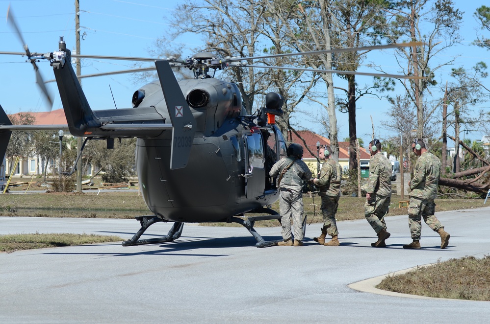 Florida National Guard 's CERF-P rescue teams search devastated neighborhoods in Gulf County