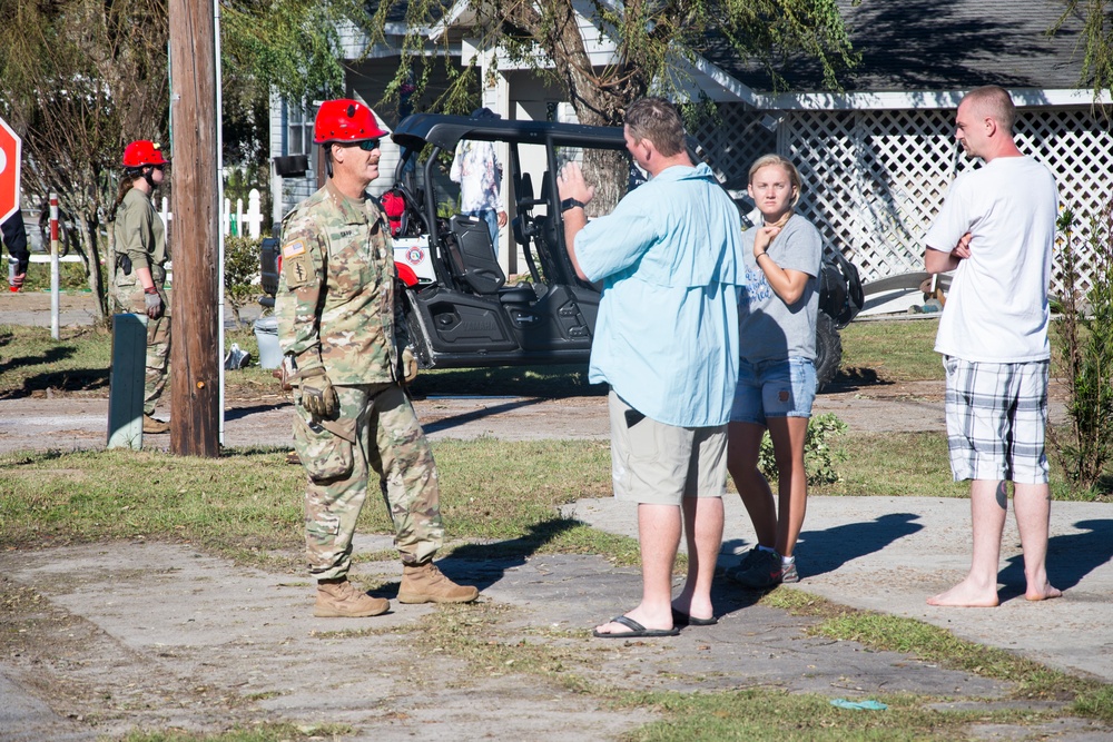 Florida National Guard 's CERF-P rescue teams search devastated neighborhoods in Gulf County