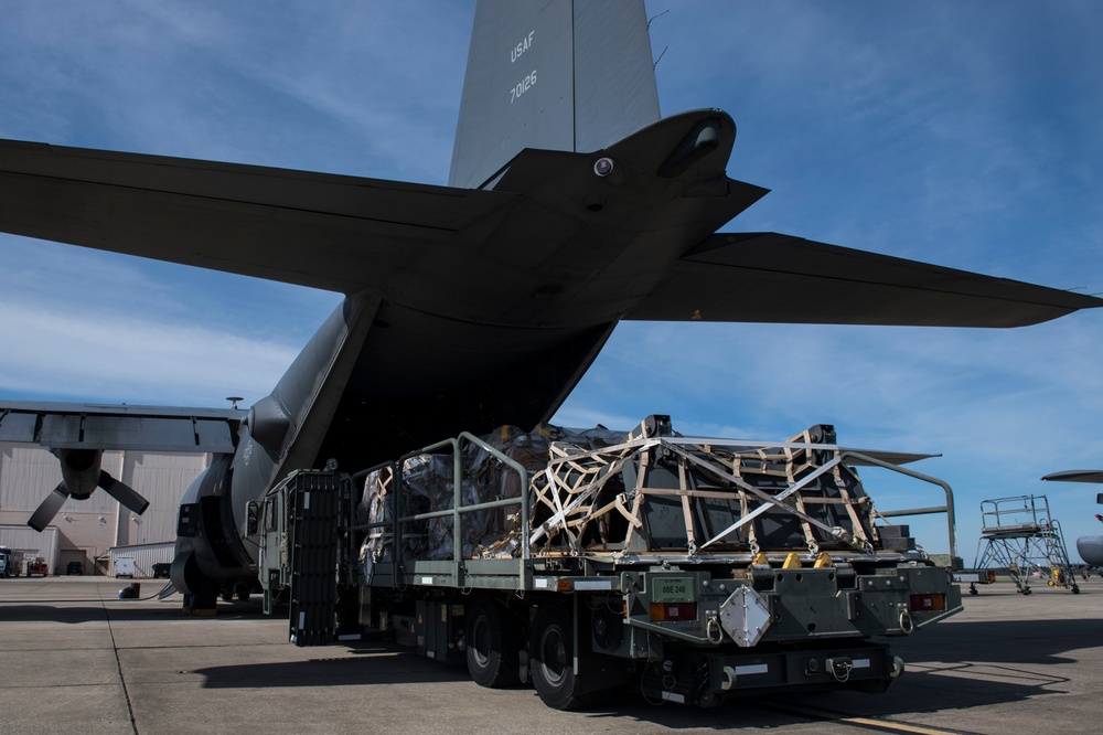 15th SOS transports cargo to aid Hurricane Michael relief efforts