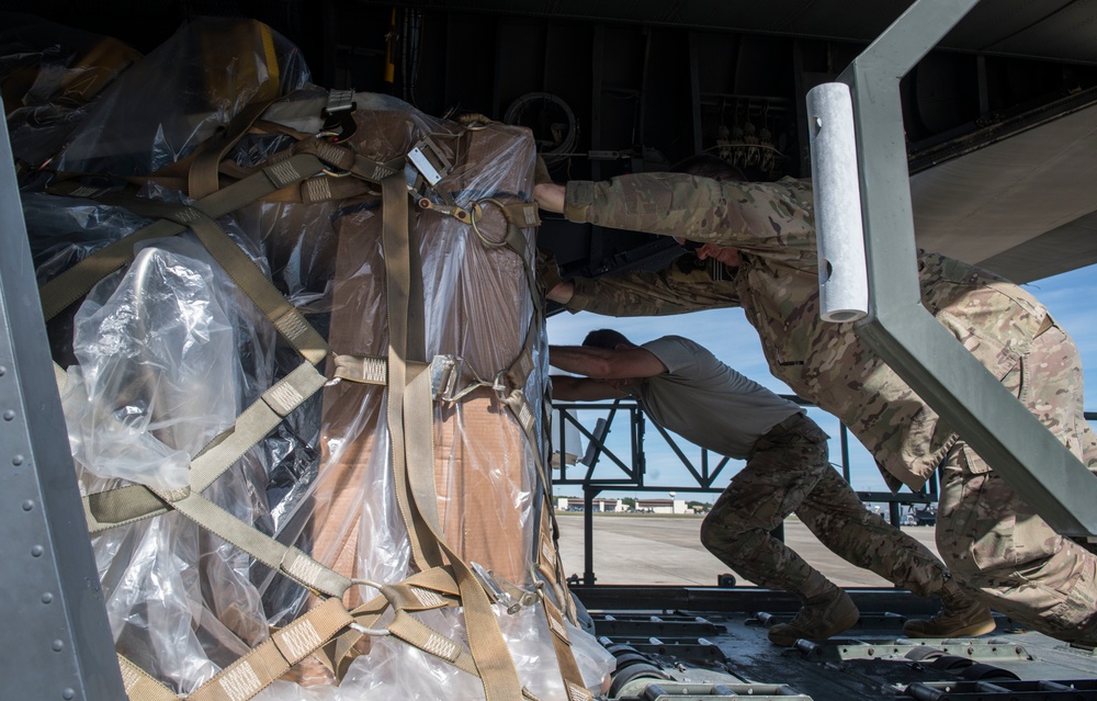 15th SOS transports cargo to aid Hurricane Michael relief efforts