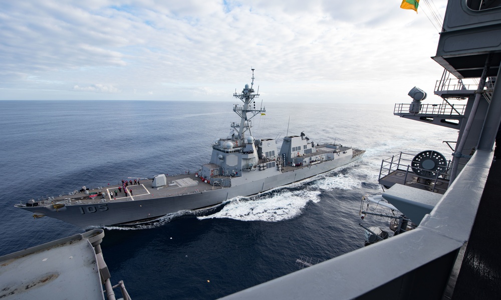 USS CARL VINSON REPLENISHMENT-AT-SEA