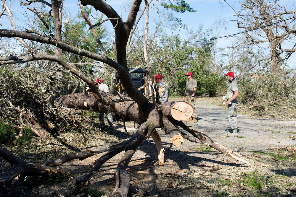 202 RHS clears damage from Hurricane Michael