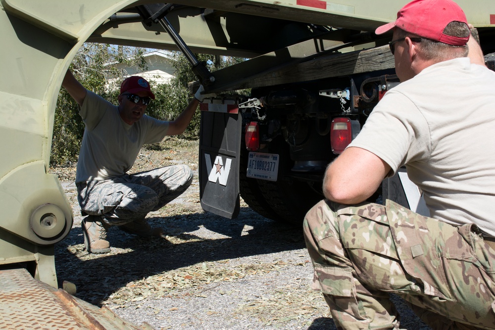 202nd REDHORSE clears damage after Hurricane Michael