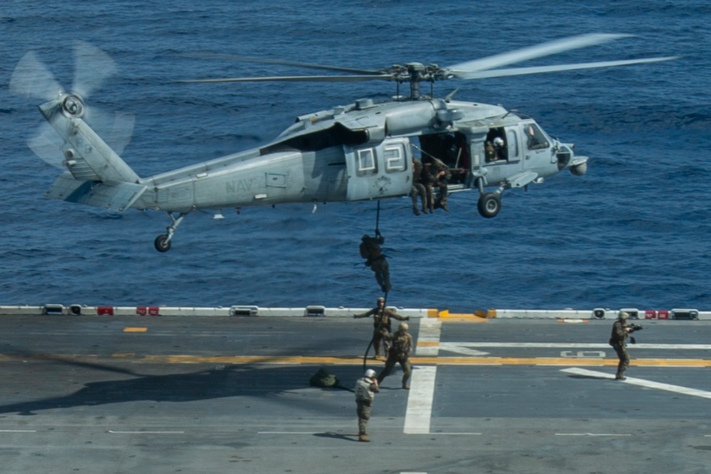 ARP Marines refine VBSS capabilities aboard the USS Wasp