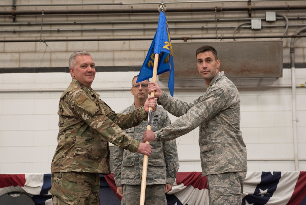 Otis Air National Guard Base hosts 203rd Intelligence Squadron change of command ceremony