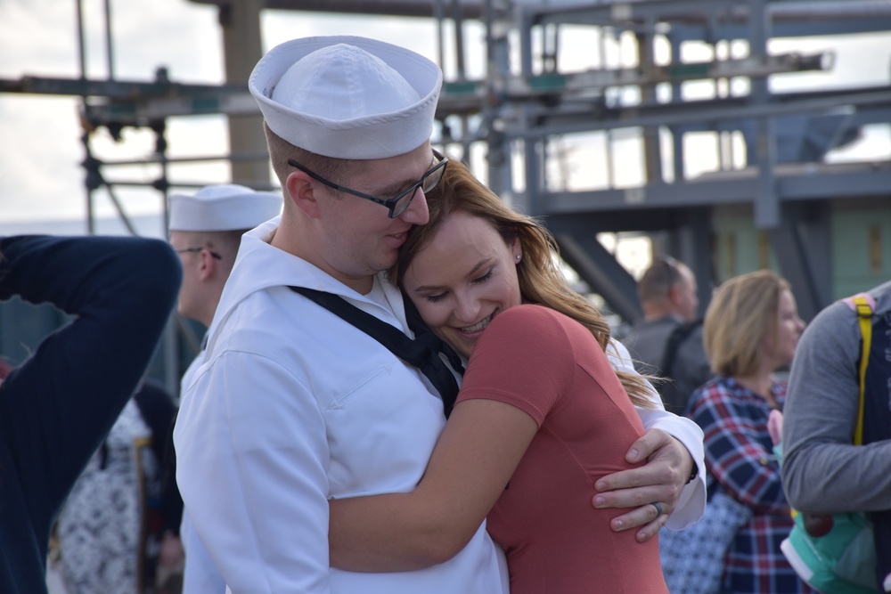 USS Newport News return from Deployment