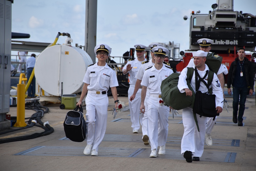 USS Newport News return from Deployment