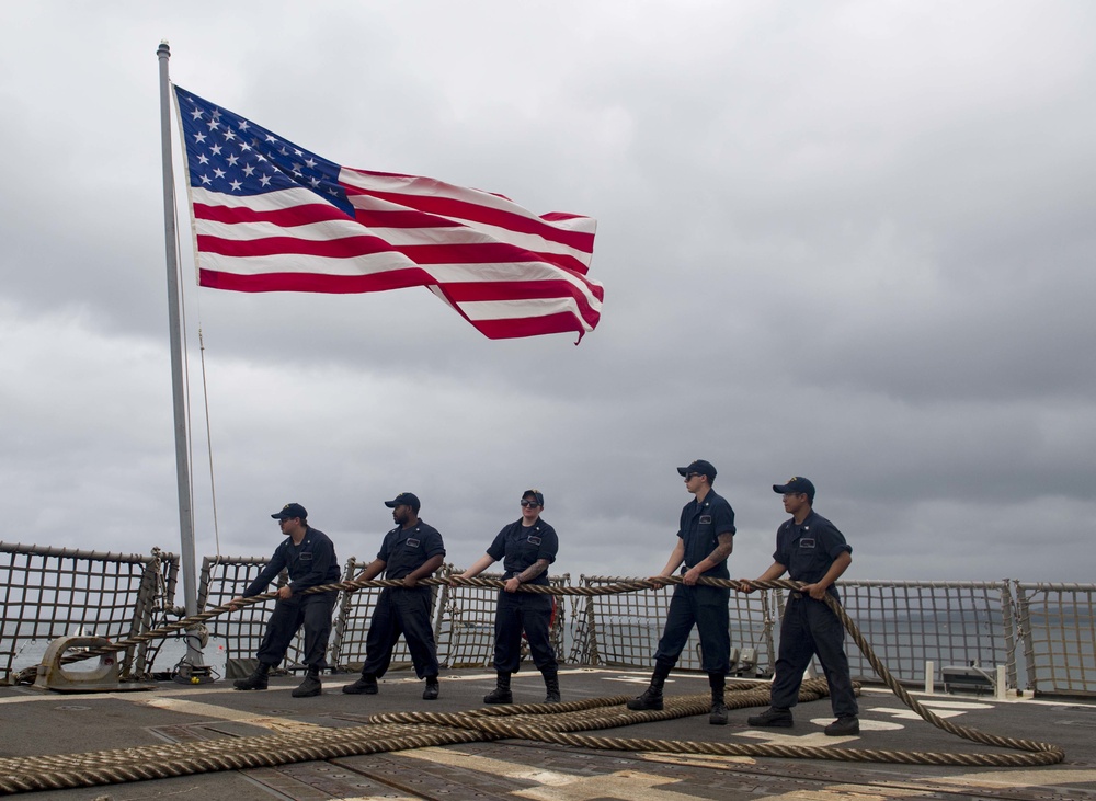 USS Shoup Arrives to Fiji