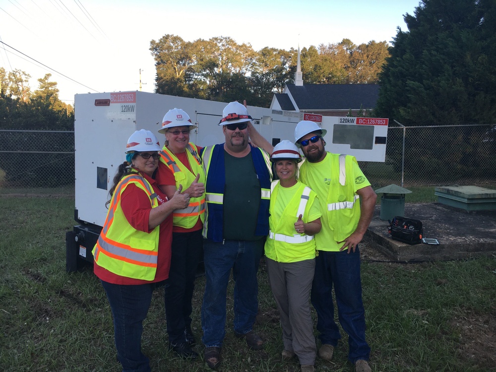 First generator installed in Georgia following Hurricane Michael