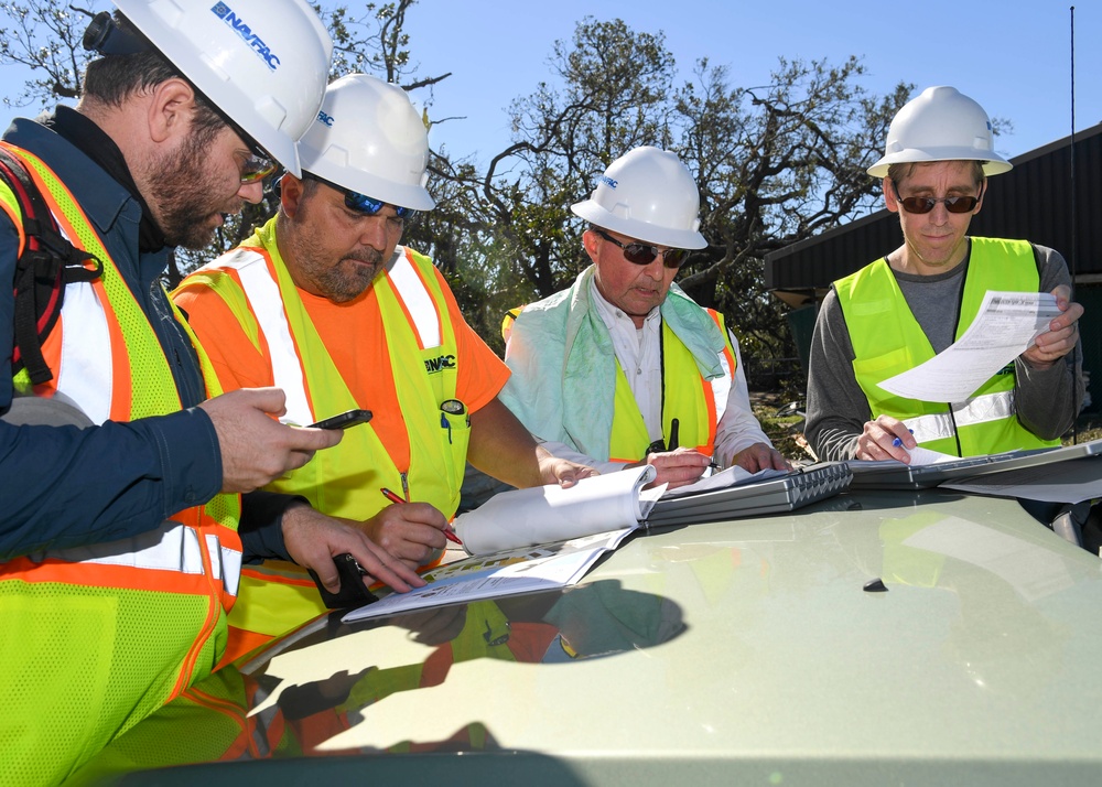 NAVFAC Southeast CERT assesses building damage at NSA Panama City