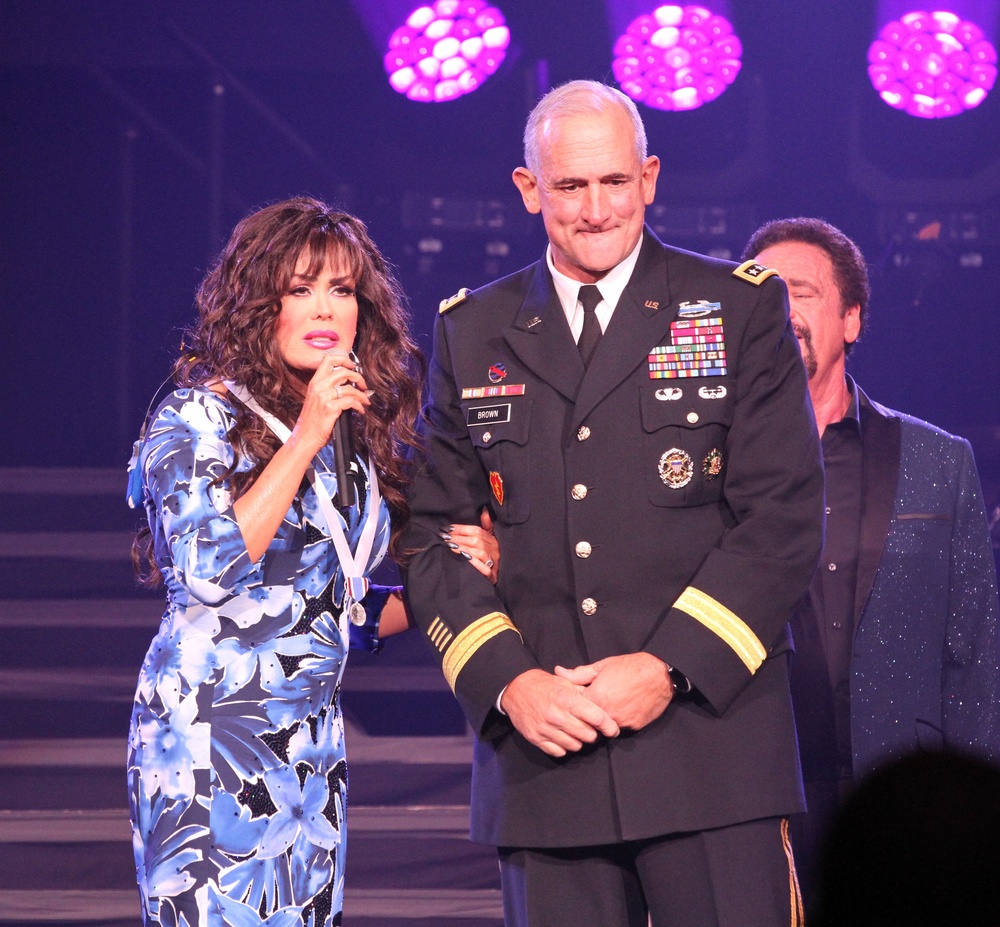 Marie Osmond receives Secretary of Defense Medal for Outstanding Public Service