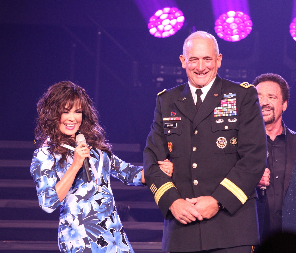 Marie Osmond receives Secretary of Defense Medal for Outstanding Public Service