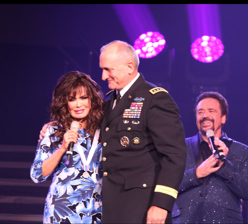 Marie Osmond receives Secretary of Defense Medal for Outstanding Public Service