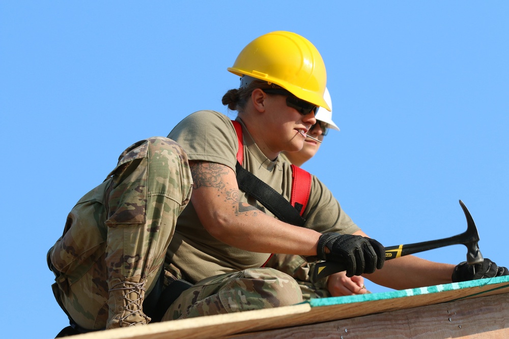 230th and 260th Engineers build home on Crow Agency