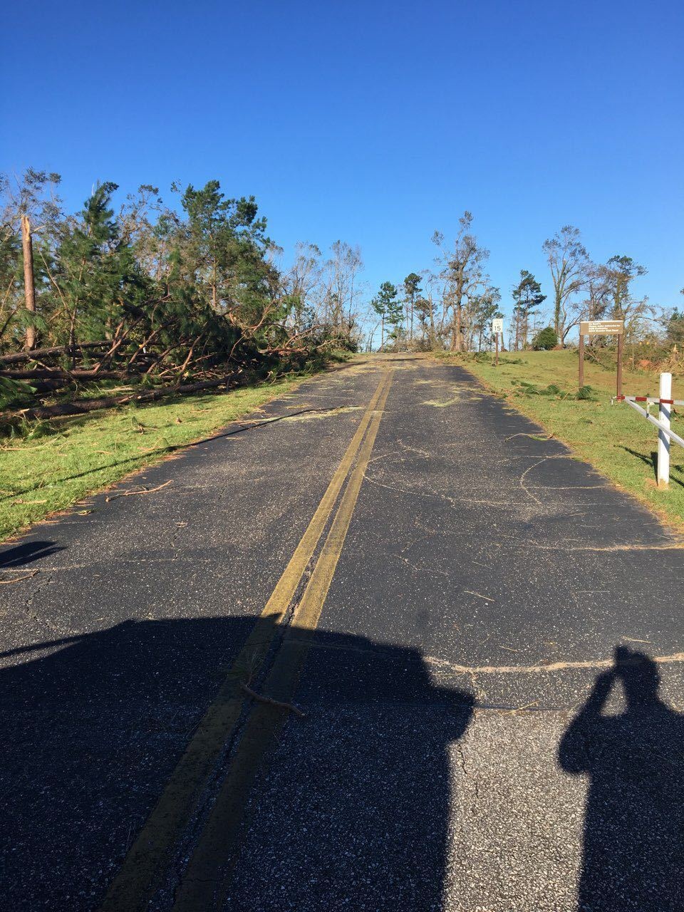 Conditions at Jim Woodruff Lock and Dam following Hurricane Michael