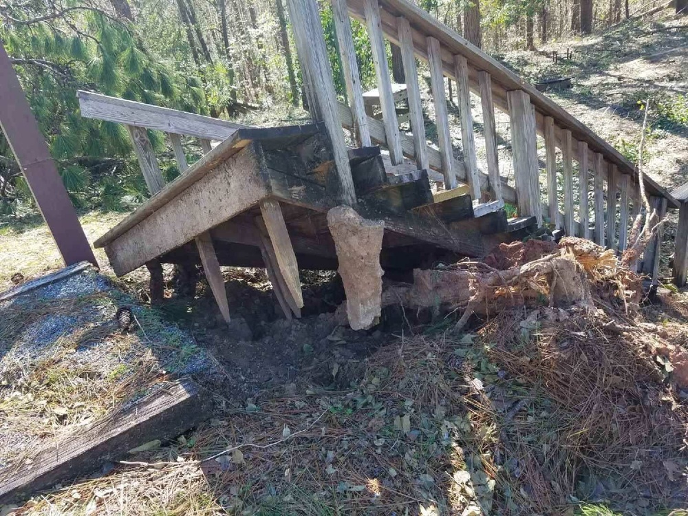 Conditions at Jim Woodruff Lock and Dam following Hurricane Michael