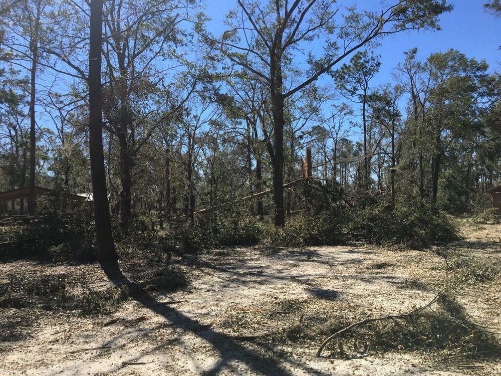 Conditions at Jim Woodruff Lock and Dam following Hurricane Michael