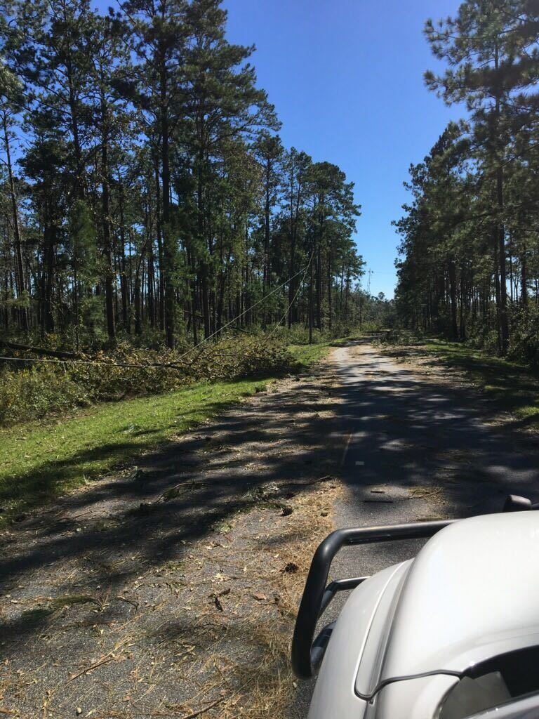 Conditions at Jim Woodruff Lock and Dam following Hurricane Michael