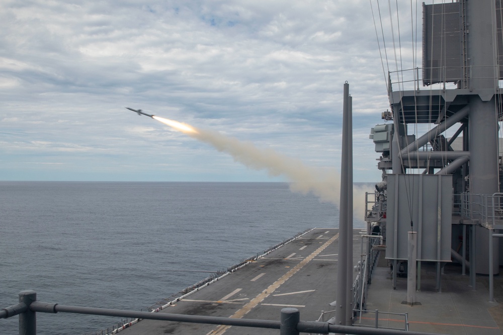 USS Kearsarge live-fire missile exercise