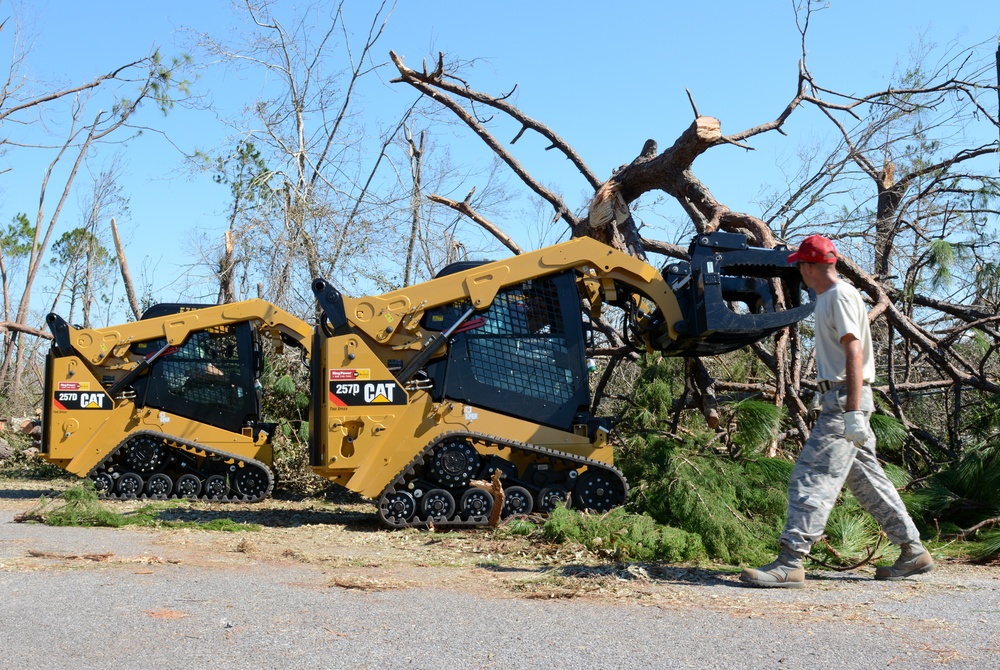 202nd REDHORSE clears debris after Hurricane Michael