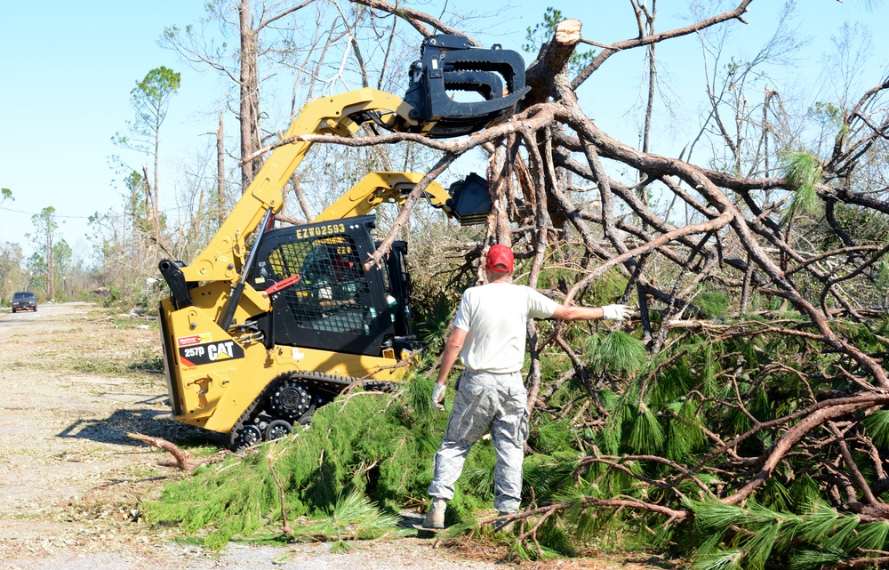 202nd REDHORSE clears debris after Hurricane Michael