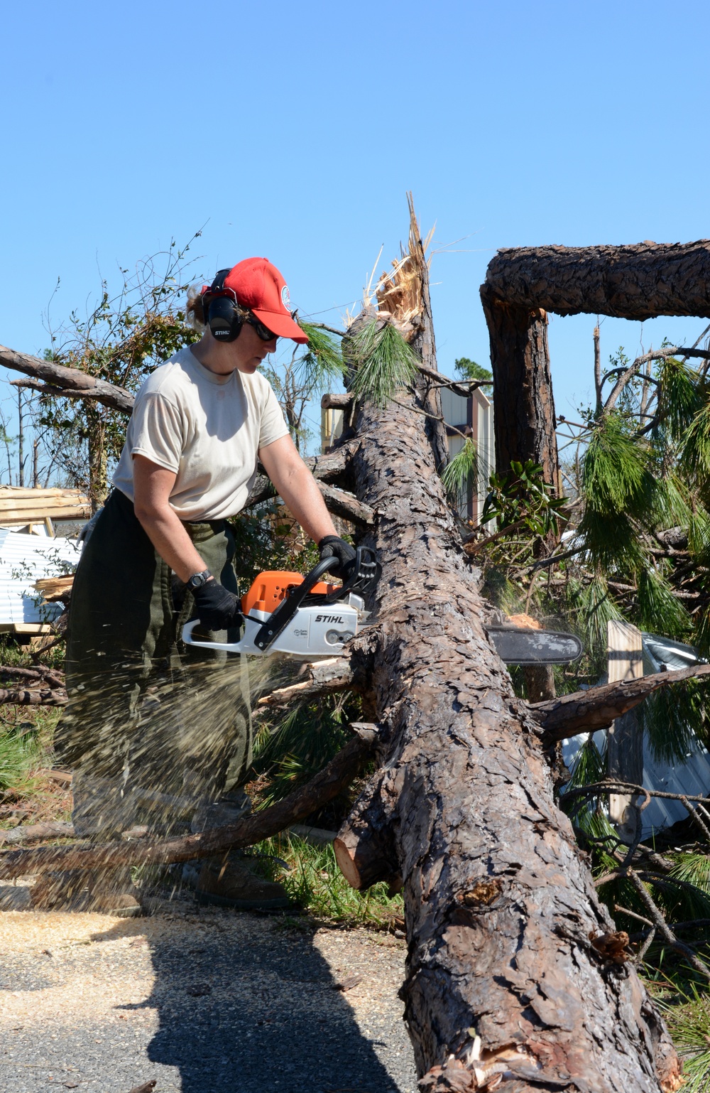 202nd REDHORSE clears debris after Hurricane Michael