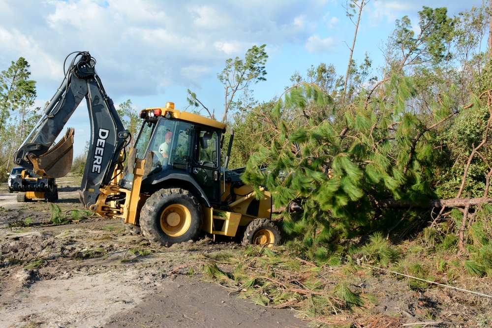 202nd REDHORSE clears debris after Hurricane Michael