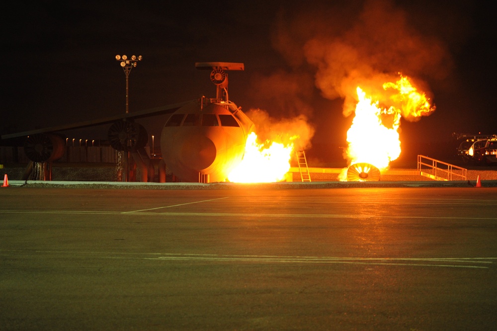 Yokota Firefighters Put on a Show for Fire Prevention Week